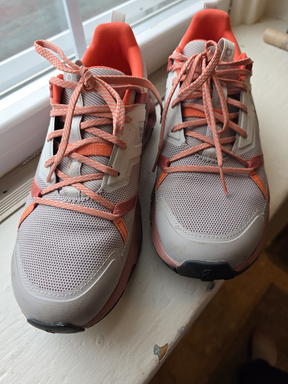 On Cloud Running, Gray Athletic Sneakers, WIDE